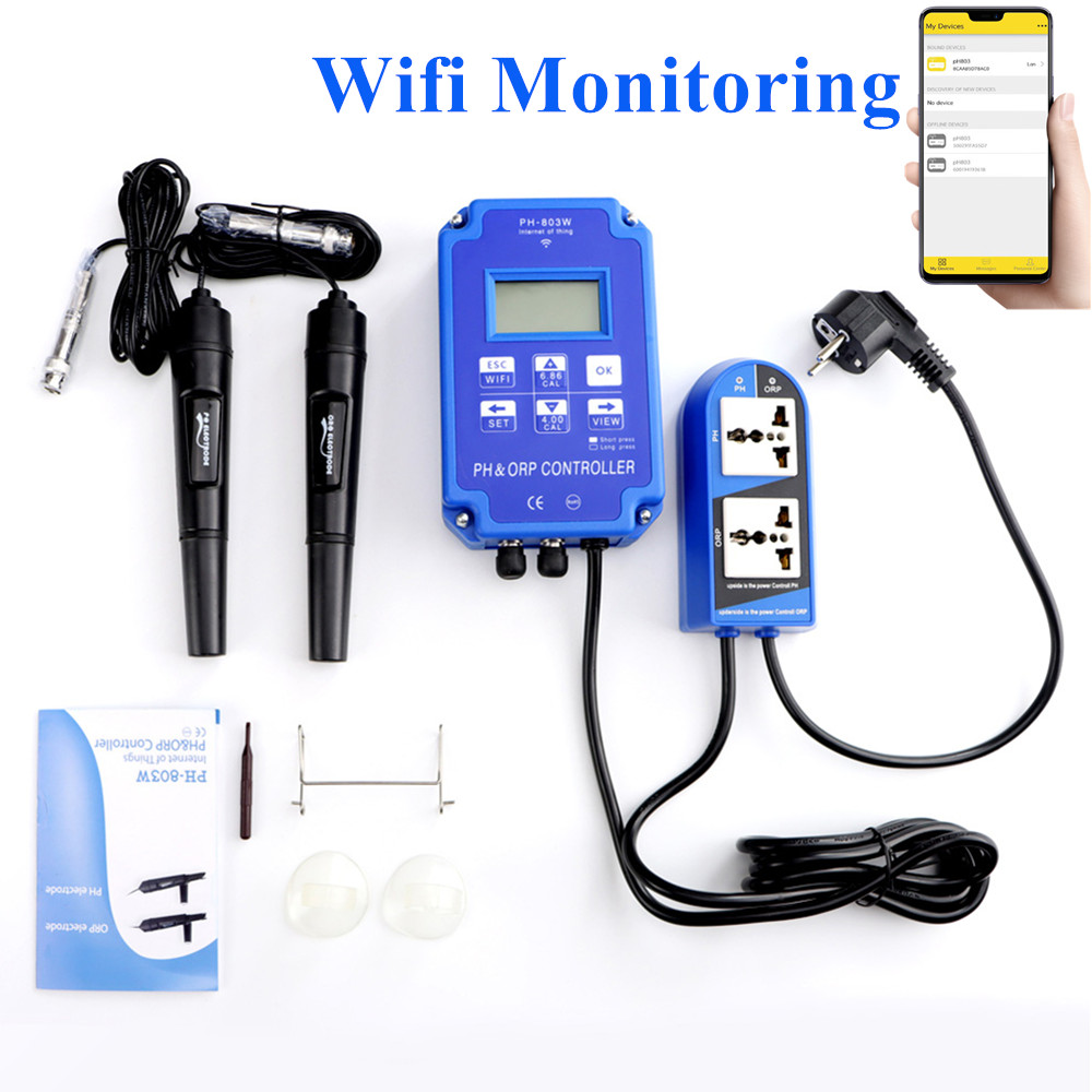 Marine Aquarium Water Analyzer - Controlador PH ORP 2 en 1,