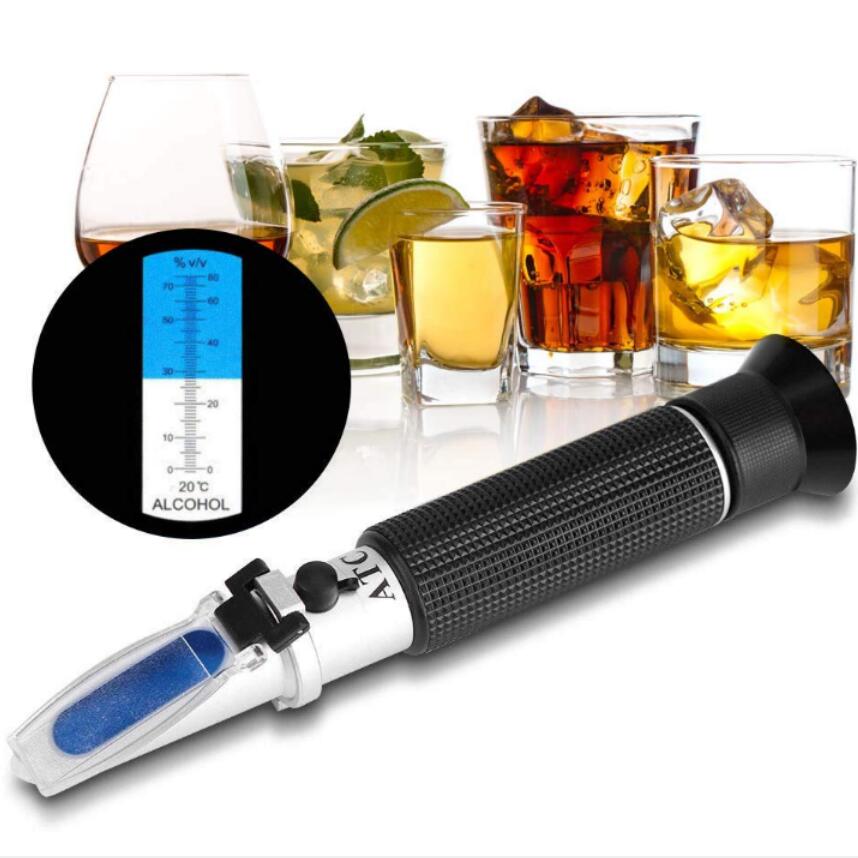 Marine Aquarium Refractometer - Refractómetro de Alcohol portátil 0-80% para