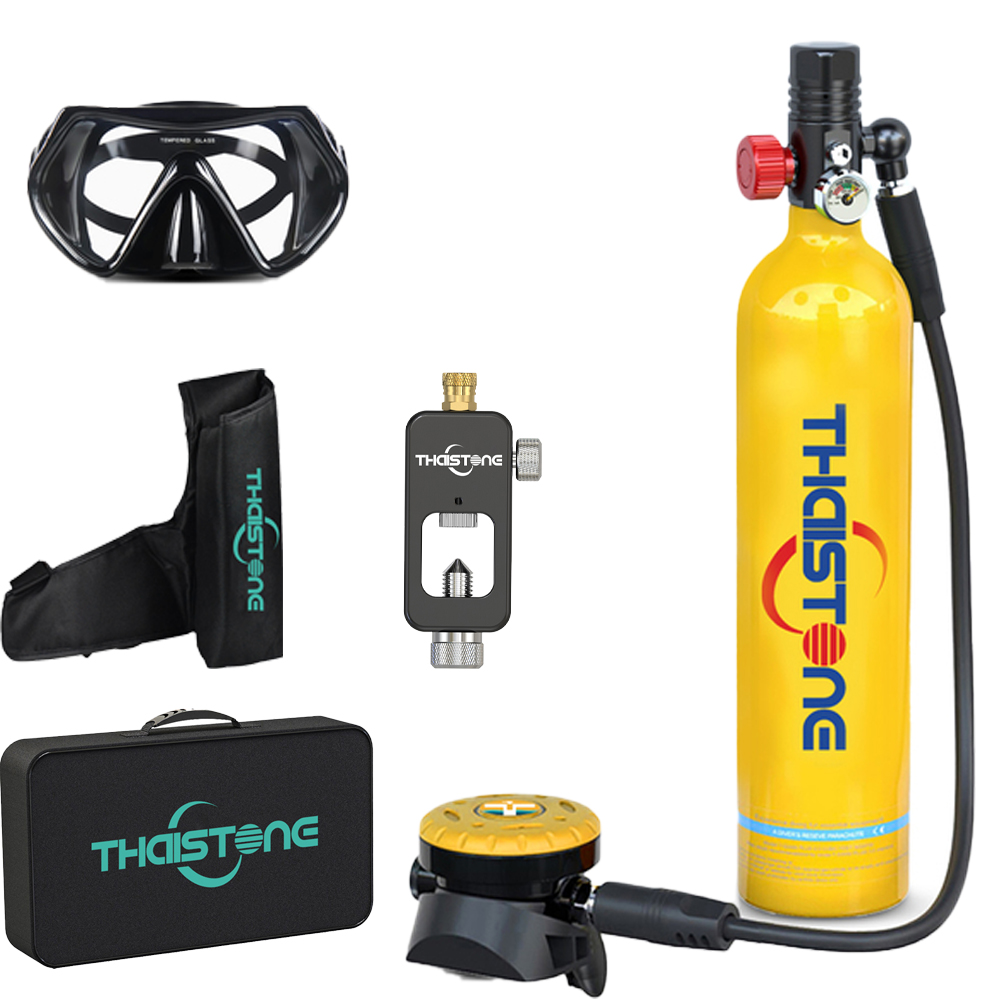 Marine Aquarium Equipment - Tanque de Buceo Portátil THAISTONE-1L, Cilindro