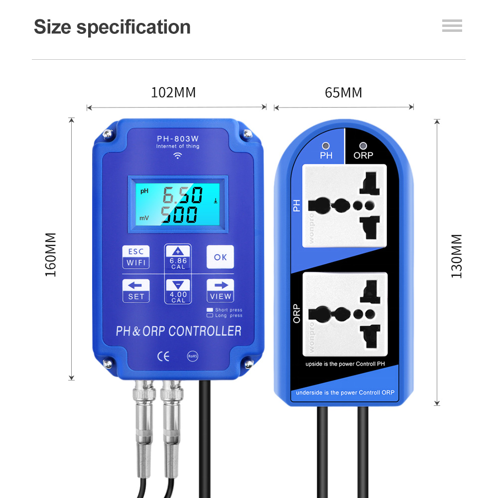 Controlador PH ORP 2 en 1, son - Marine Aquarium Water Analyzer reseña y precio