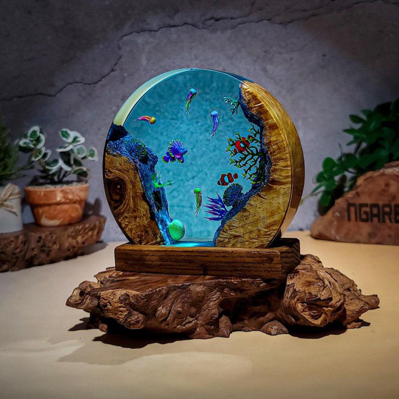 Lámpara de Mesa de Resina con  - Aquarium & Marine Museum Kota Kinabalu reseña y precio