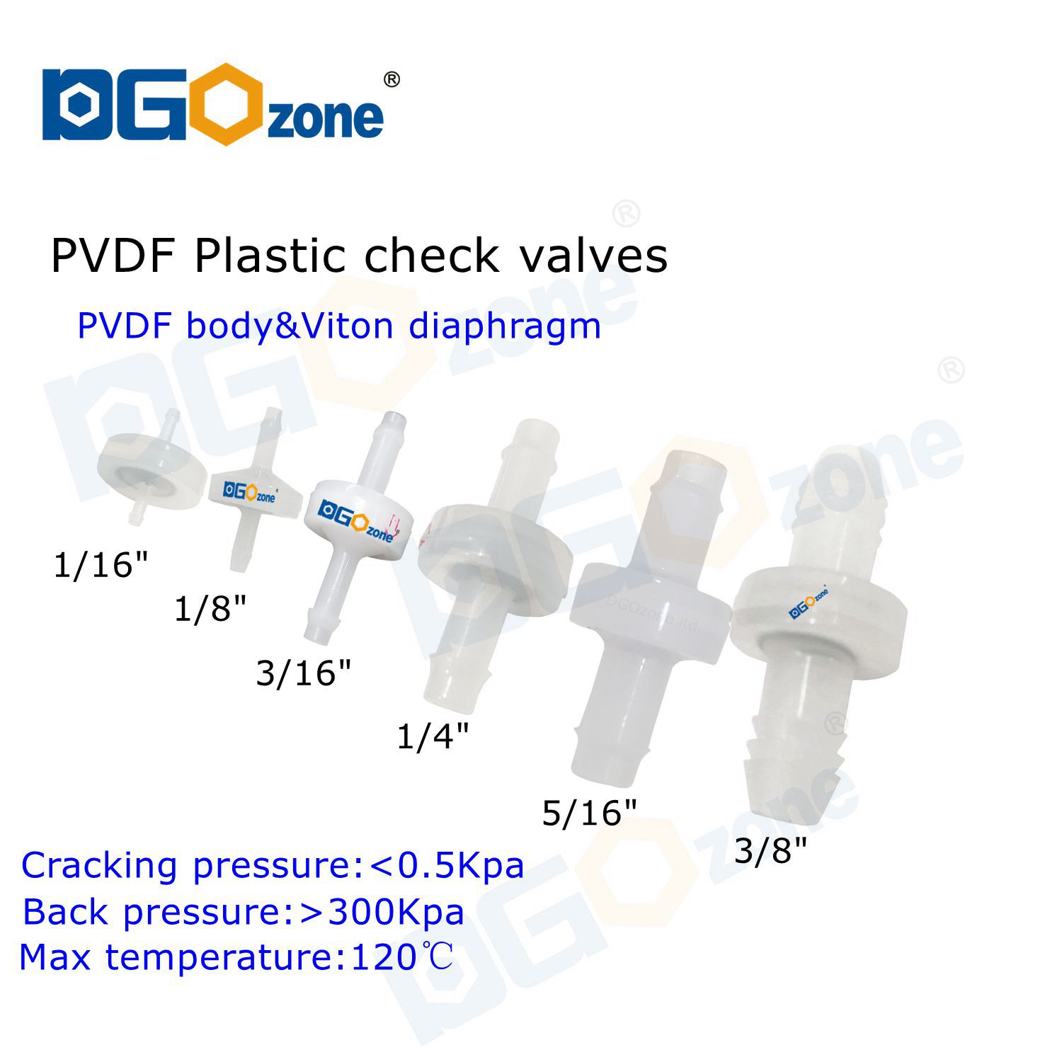Válvula de retención PVDF, dia - Marine Aquarium Ozone Generator reseña y precio