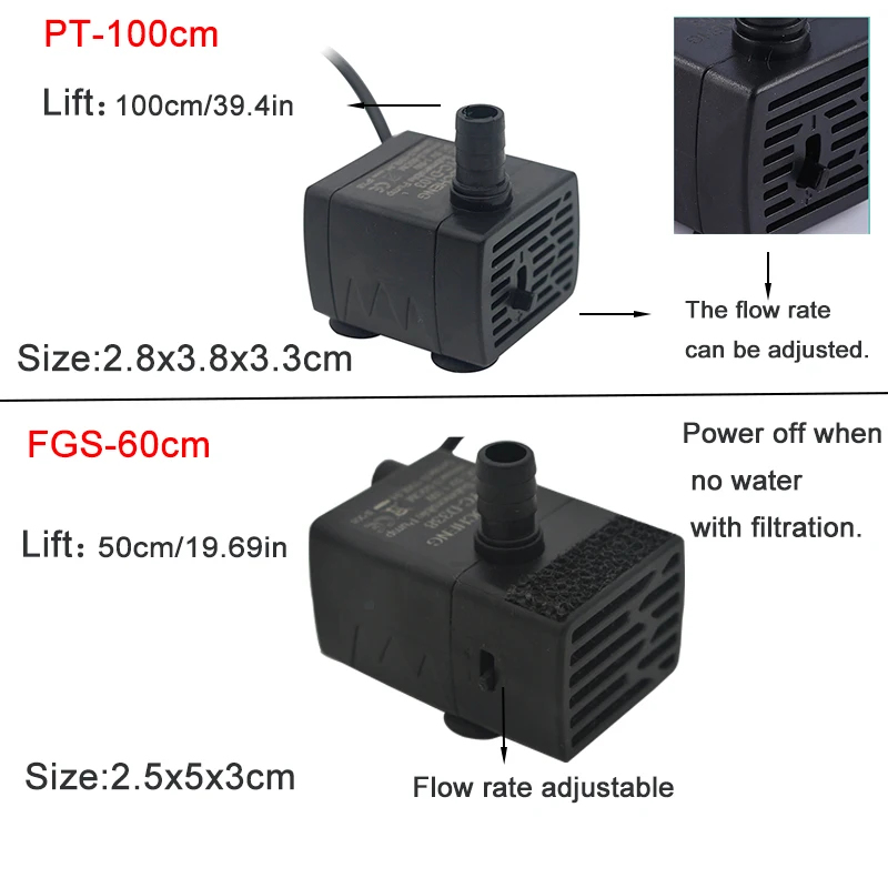 Bomba de Agua Sumergible USB p - Marine Aquarium Equipment reseña y precio
