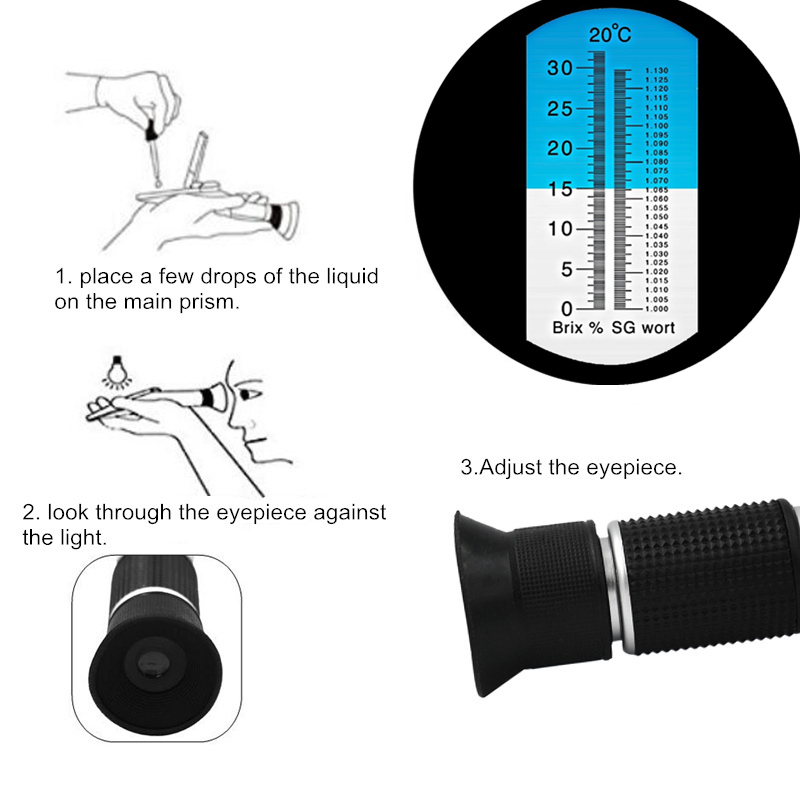 Refractómetro Brix de cerveza  - Marine Aquarium Refractometer reseña y precio